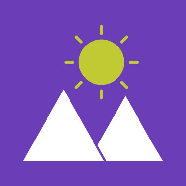 dağ simgesi çizimi