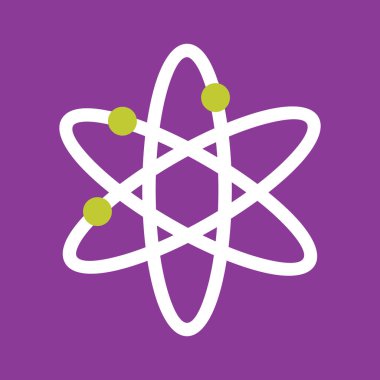 atom simgesi vektör illüstrasyonu