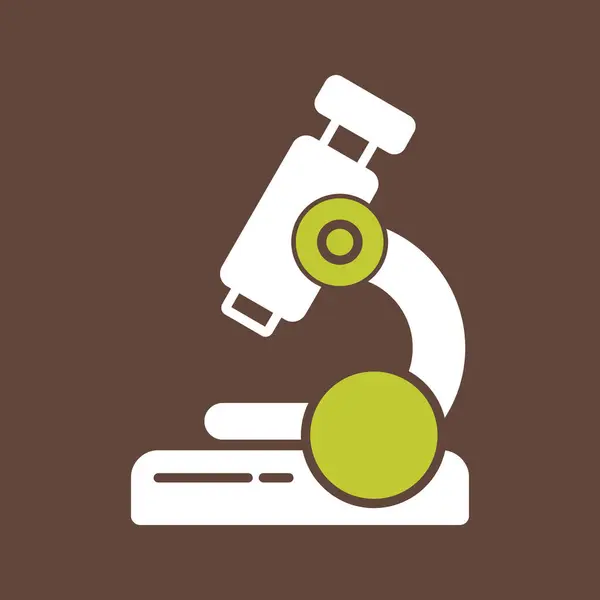 Büyüteç ikonuyla mikroskop. vektör