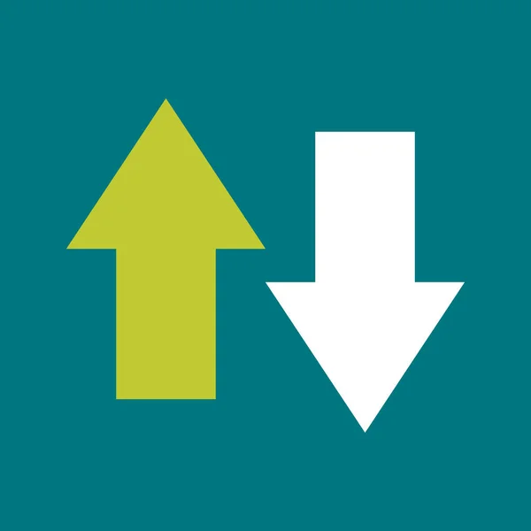 ok aşağı vektör simgesi. resim biçimi düz bir simge ve semboldür.