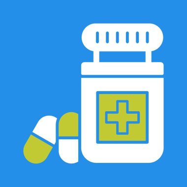 eczane düz tasarım, vektör illüstrasyonu 10 grafiklik