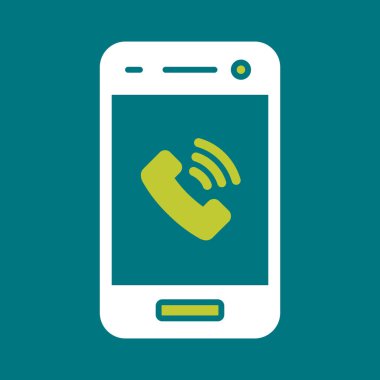 Telefon simgesi vektör illüstrasyonu