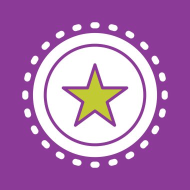 yıldız simgesi vektör illüstrasyonu