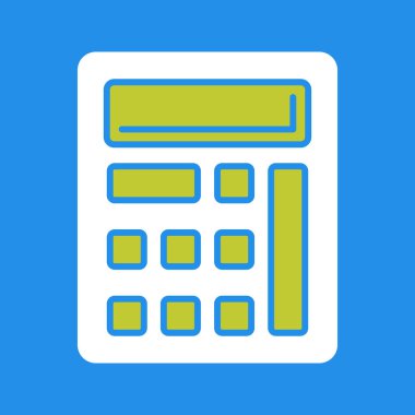 Hesap makinesi simgesi. düz tasarım biçimi