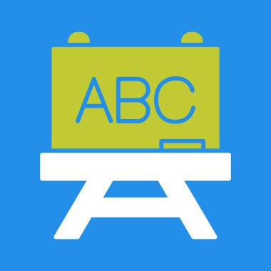 okul yönetim kurulu simgesi, vektör illüstrasyonu.