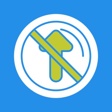 Simge beyaz izole arkaplanı daire şeklinde işaretlemeyin. vektör illüstrasyonu