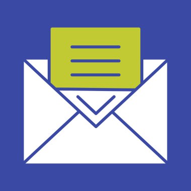 zarf simgesi, vektör çizimi