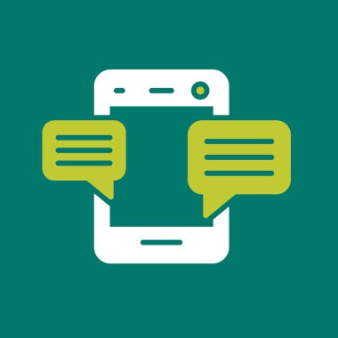 Sohbet mesajı ikonu vektör illüstrasyon tasarımı içeren konuşma baloncukları