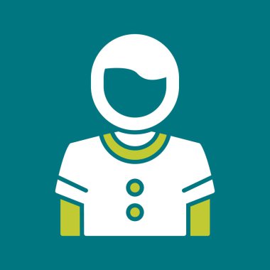 Maske ikonu tasarımı olan çocuk