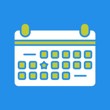 Takvim simgesi vektör illüstrasyonu