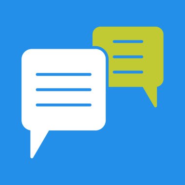 Mesaj simgesi. Vektör düzlüğü 10 birim