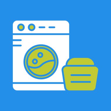 Çamaşır makinesi vektör simgesi