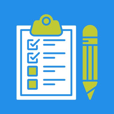 Moda Biçimli İzole Arkaplanda Kontrol Listesi Simgesi