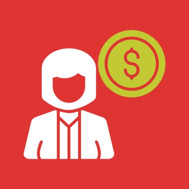 iş simgesi soyut bir grupta izole edildi