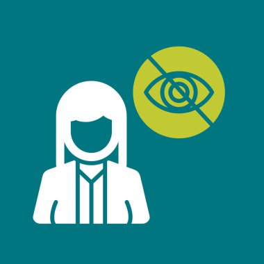 Kadın simgesi, vektör illüstrasyonu