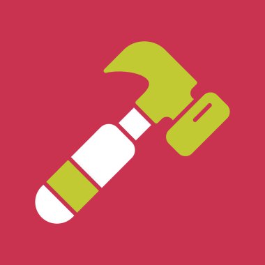 Boya silindiri ikonu. İnşaat ve onarım sembolü. vektör illüstrasyonu