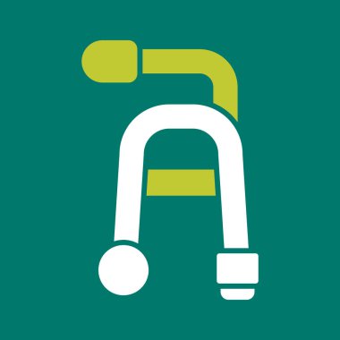 Tıp hastanesi yuvarlak kare simgesi