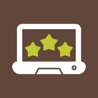 reyting ikonu. düz dizayn biçimi 10