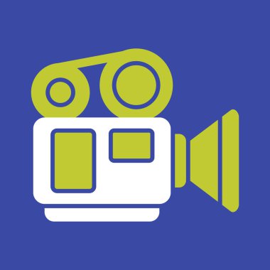 Kamera simgesi. vektör düz biçimi.