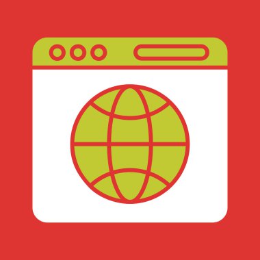 Küresel simge vektör illüstrasyonu