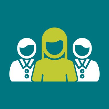 projeto de pessoas sobre ilustração vetorial de fundo verde