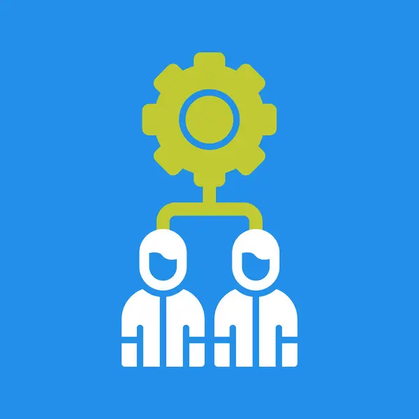 business teamwork icon, vector illustration