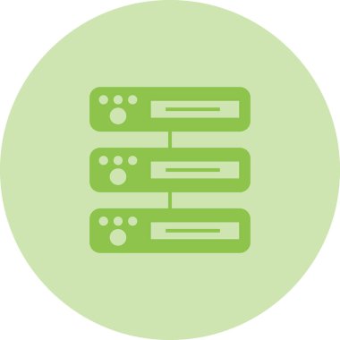 veritabanı. Web simgesi basit illüstrasyon