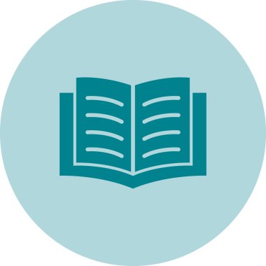 Kitap simgesinin vektör illüstrasyonu