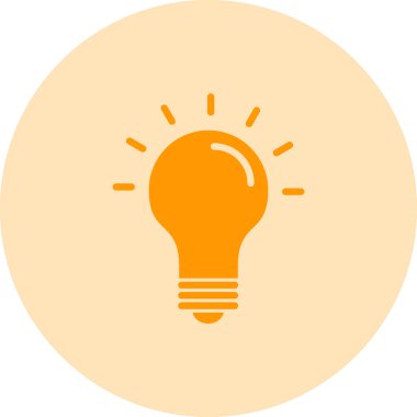 Bir fikrim var. Web simgesi vektör illüstrasyonu