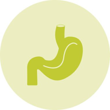 Mide simgesi, vektör illüstrasyonu