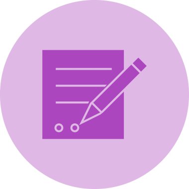 Belge. Web simgesi basit illüstrasyon