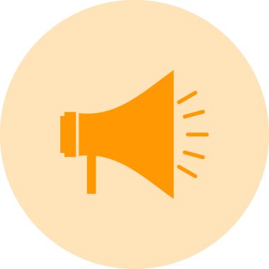 Megafon ikonu vektör illüstrasyonu