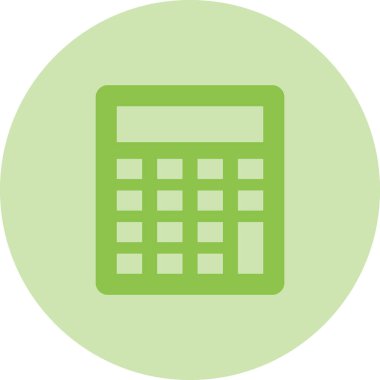 hesap makinesi simgesi, vektör illüstrasyonu