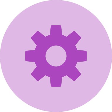 Dişliler. Web simgesi vektör illüstrasyonu