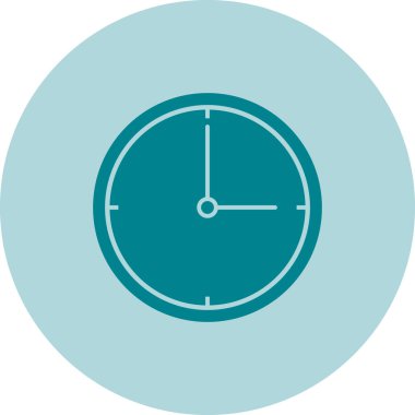 Saat simgesinin vektör illüstrasyonu