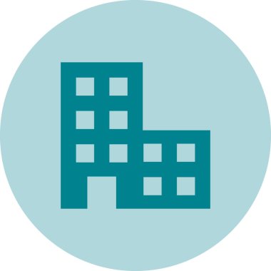 Bina. Web simgesi basit tasarım