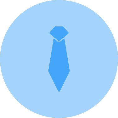 İş kravat ikonu. Düz dizayn. vektör illüstrasyonu.