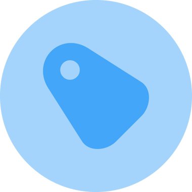 etiket simgesi, vektör illüstrasyonu basit tasarım