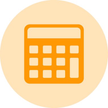 hesap makinesi simgesi, vektör illüstrasyonu