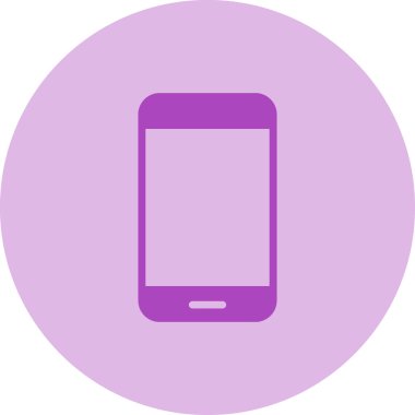 Cep telefonu. Web simgesi basit illüstrasyon