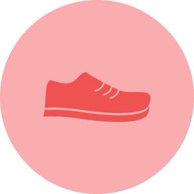 Ayakkabı simgesinin vektör illüstrasyonu