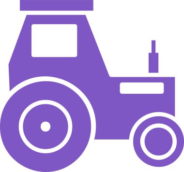 Traktör. Web simgesi basit illüstrasyon