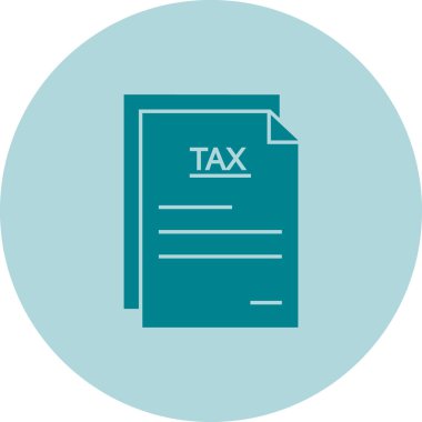 vergi vektör simgesi modern illüstrasyon