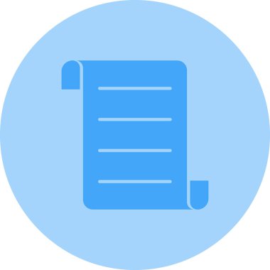 Belge. Web simgesi basit illüstrasyon