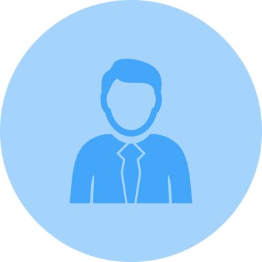 İş adamı simgesinin vektör illüstrasyonu