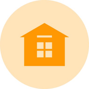 ev simgesi, vektör illüstrasyonu