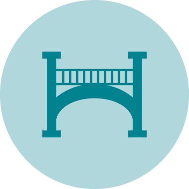 Köprü. Web simgesi basit illüstrasyon