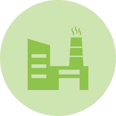 Fabrika. Web simgesi basit illüstrasyon