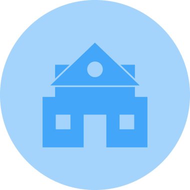 Ev. Web simgesi basit illüstrasyon