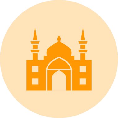 Cami. Web simgesi basit illüstrasyon